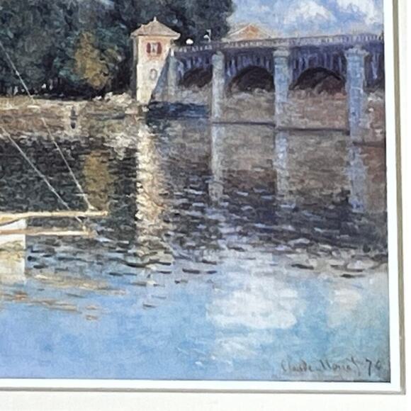 Claude Monet (1840-1926) - Painting print boats, port and regatta at Argenteuil - Picture 4 of 6